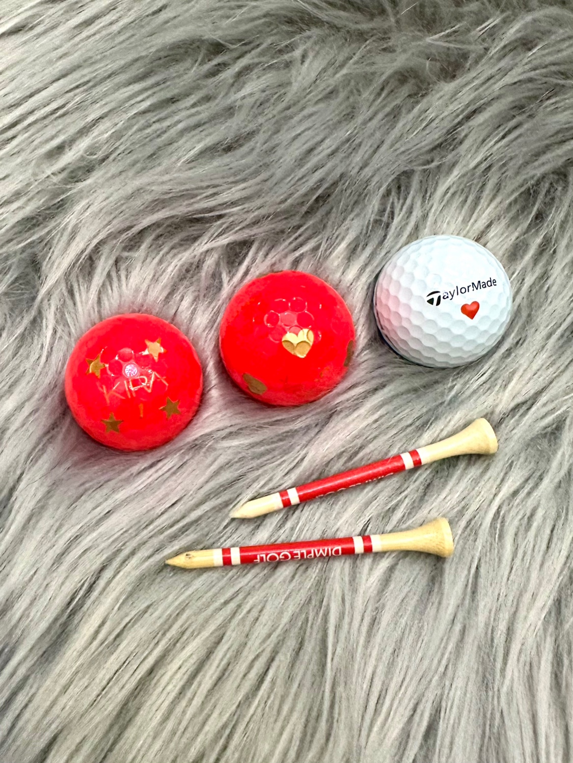 现货泰勒梅Taylormade限量版高尔夫球爱心vskira限定钻石满心新球