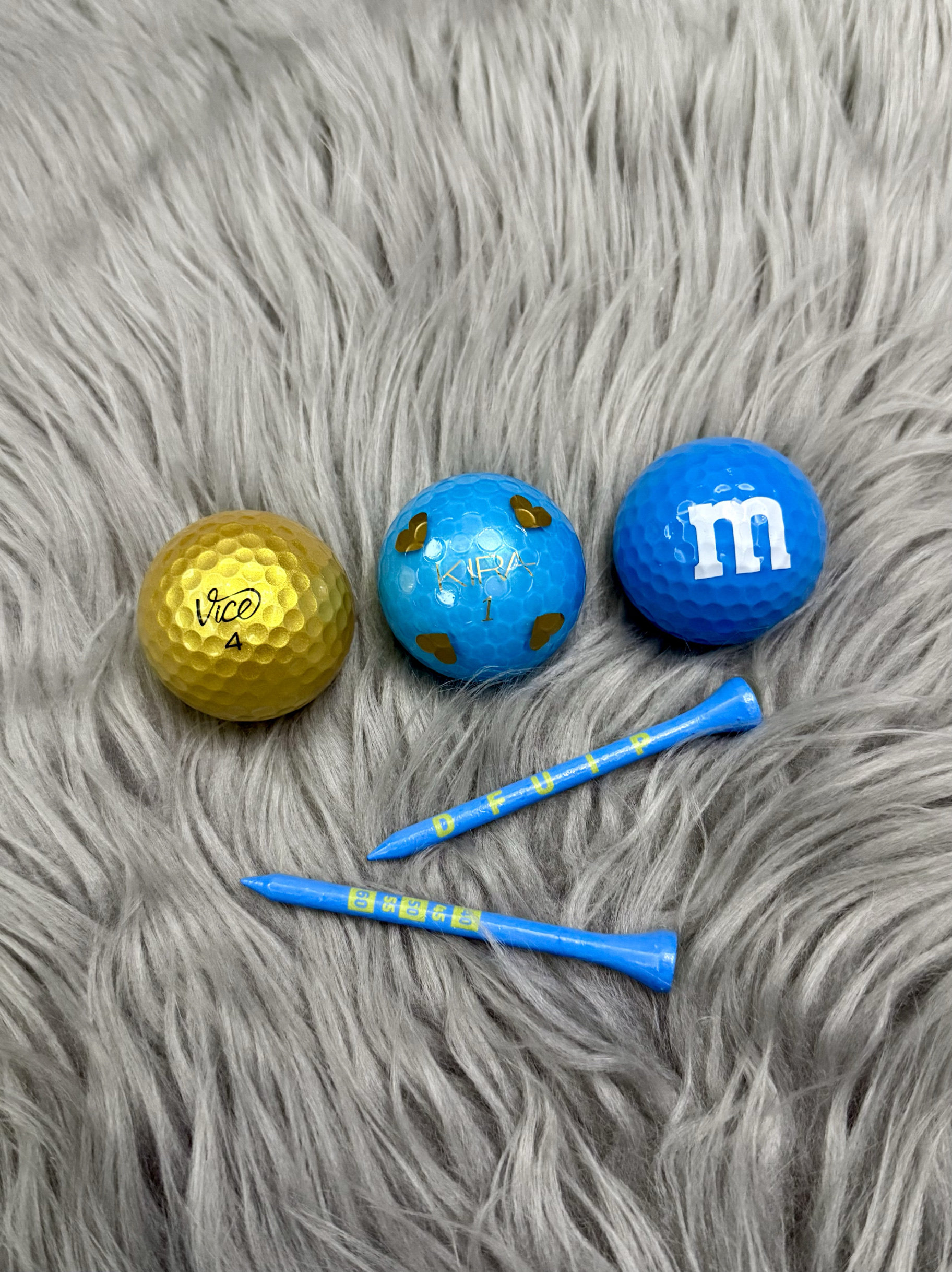 现货日本进口Kira钻石拼色蓝色爱心限量版高尔夫球vsvice全新新球