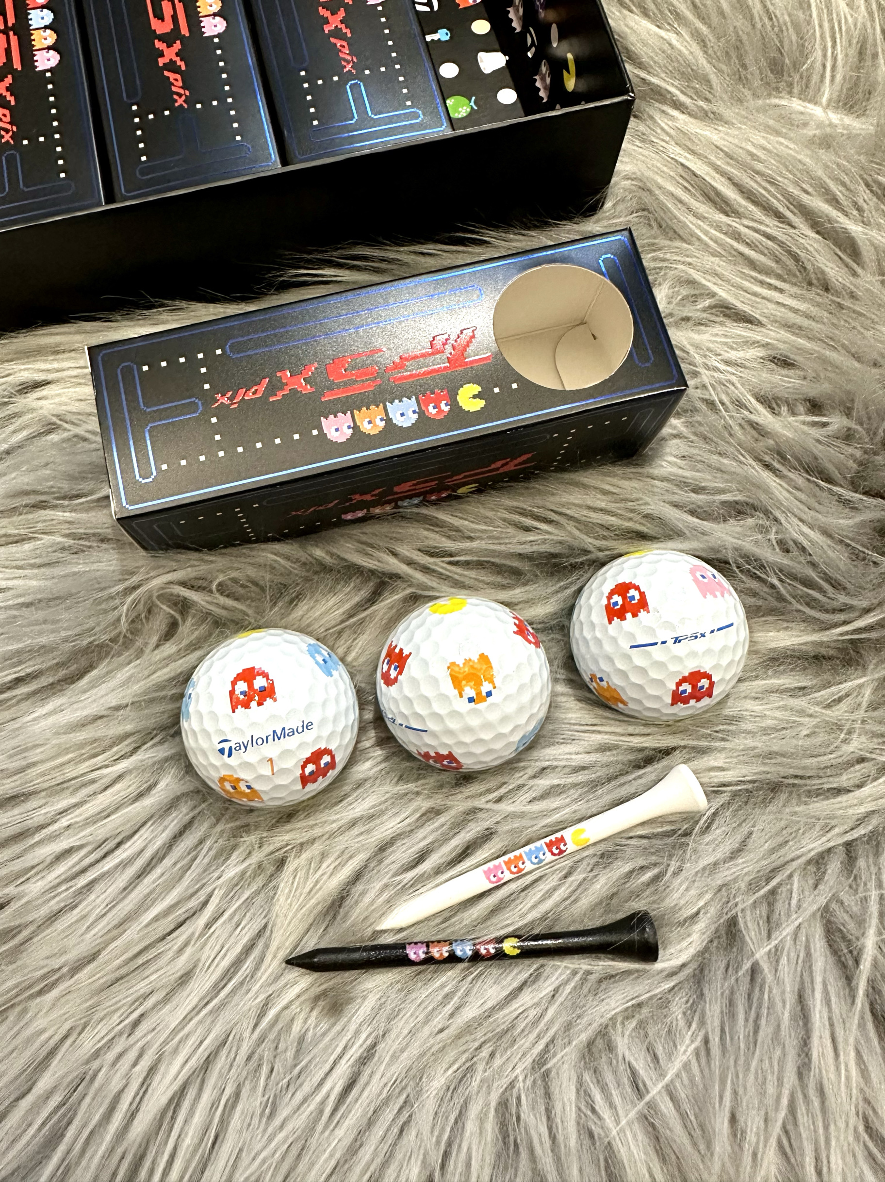 现货泰勒梅Taylormade机器游戏彩色吃豆人限量版高尔夫球全新新球