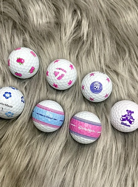 现货泰勒梅限量版粉色蓝色摆线球牡丹组合大师赛高尔夫球新球全新