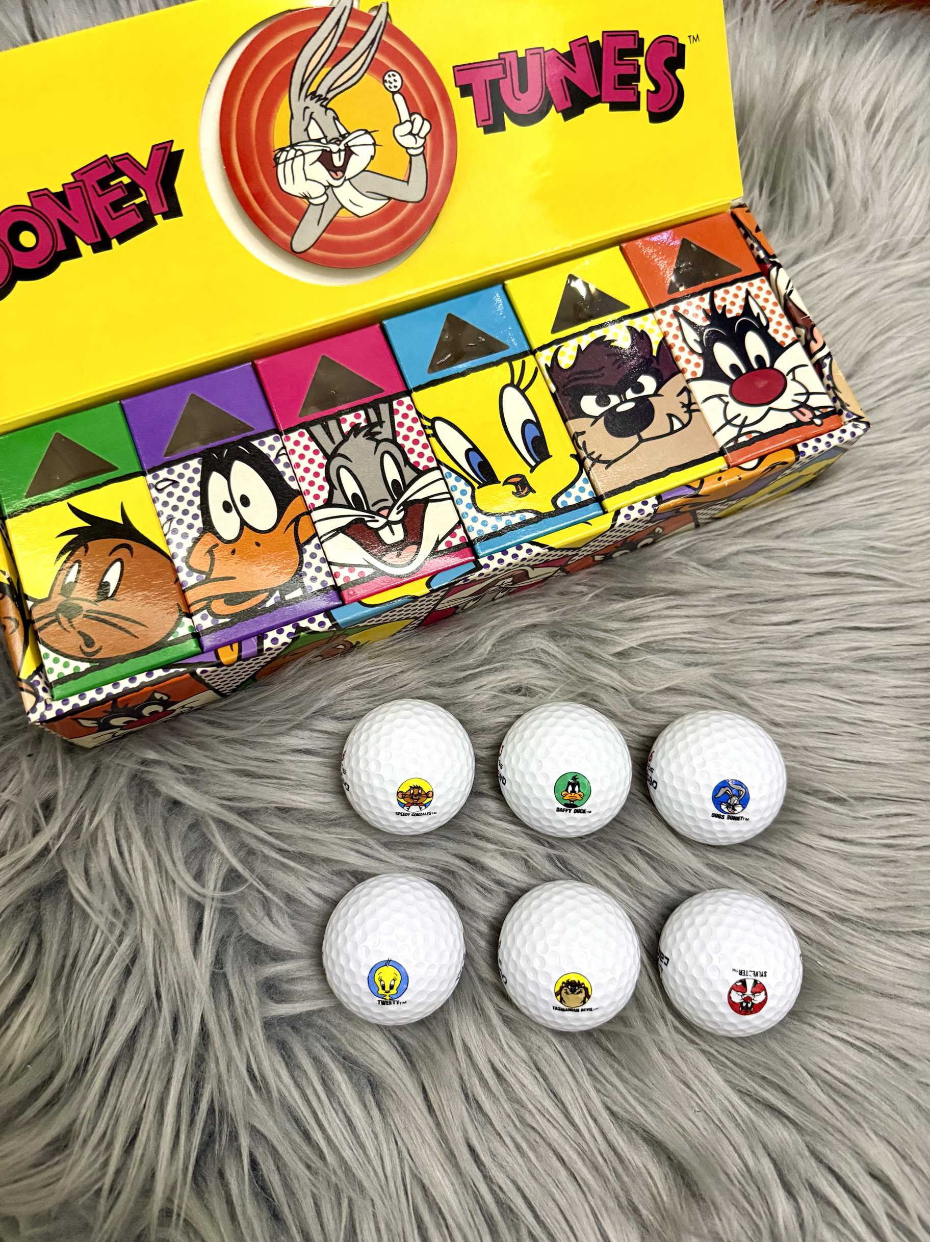 现货日本进口looney tunes翠儿唐老鸭卡通高尔夫球限量版全新新球