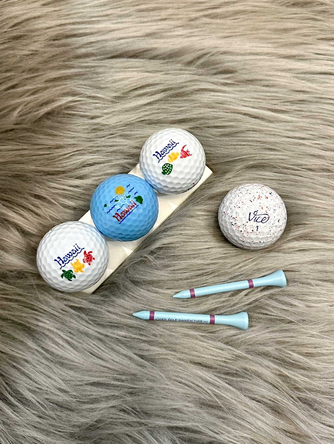 现货原装进口美国夏威夷HAWALL vs vice墨高尔夫球限量版新球全新