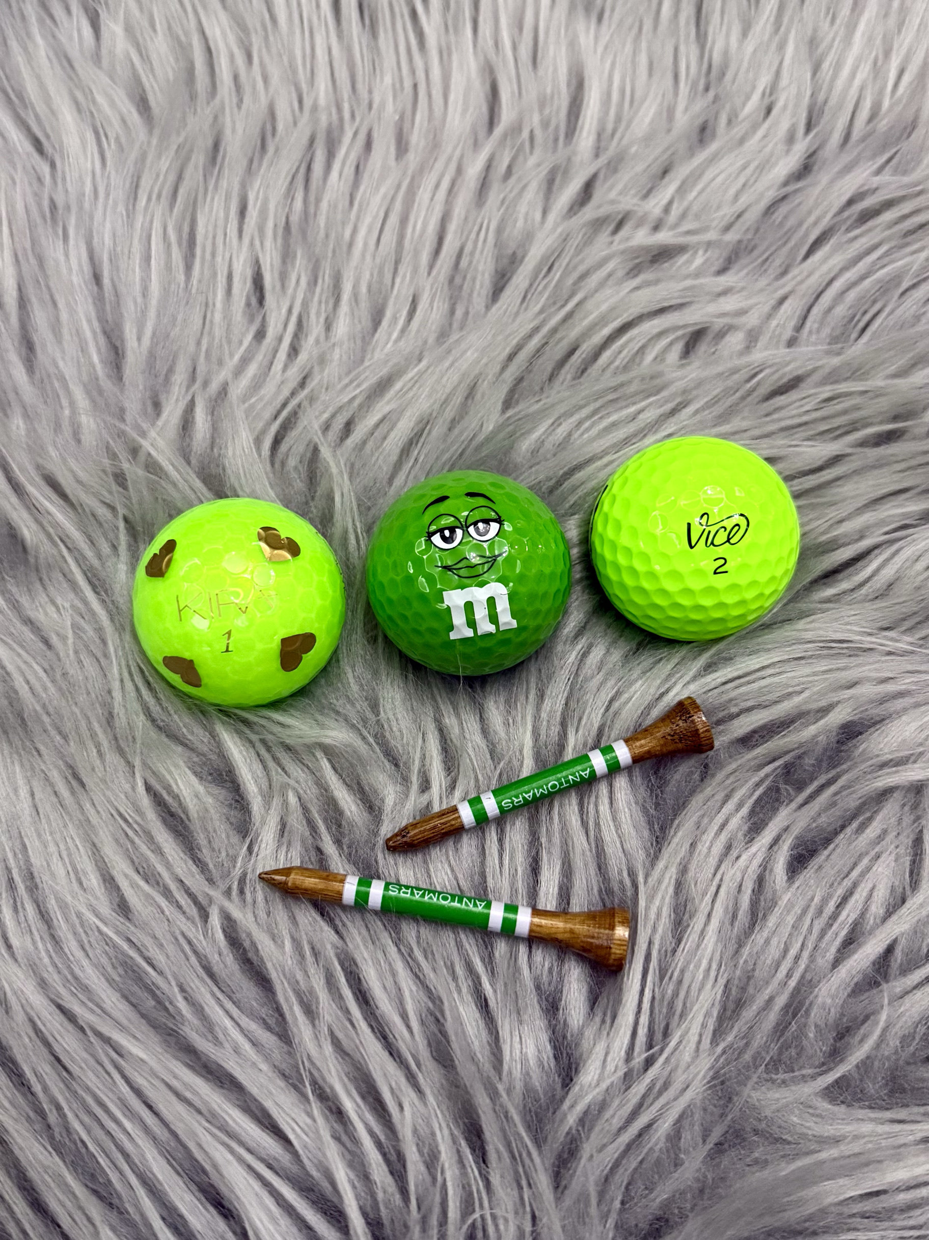 现货日本进口满天心爱心钻石M豆绿色vice高尔夫球限量版全新新球