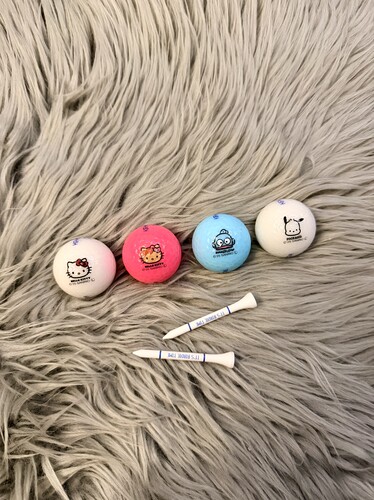 现货日本进口kitty恰帕狗三莉欧钻石切面3层限量版高尔夫球全新球