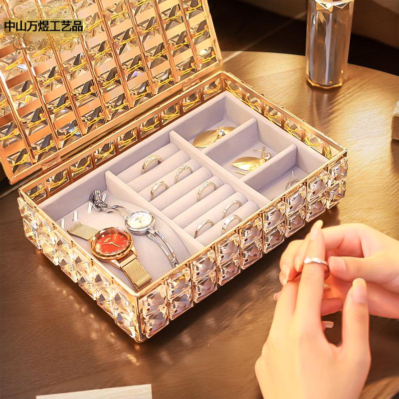 网红同款首饰盒欧式轻奢风口红盒首饰盒