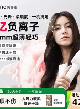 BRUNO负离子吹风机BY-CFJ01护发速干高速恒温吹风筒不伤发大风力