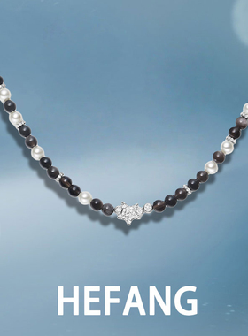 何方HEFANG银曜石气泡项链2025星云系列轻奢百搭设计感简约送礼