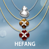 原创设计吉祥葫芦长项链 何方HEFANG柿柿如意项链女轻奢时尚 新品