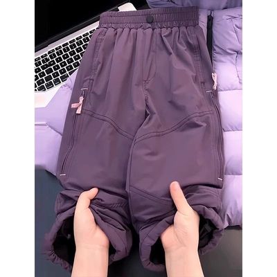 冲锋裤女孩冬季韩版休闲裤