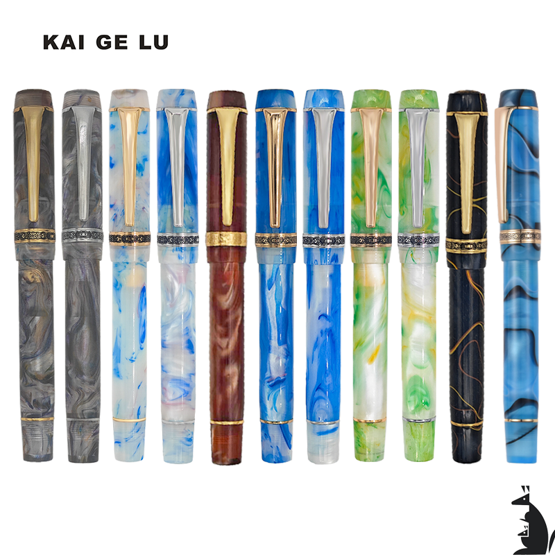 凯格露钢笔kaigelu316+书写明尖办公手账用商务铱金笔新料