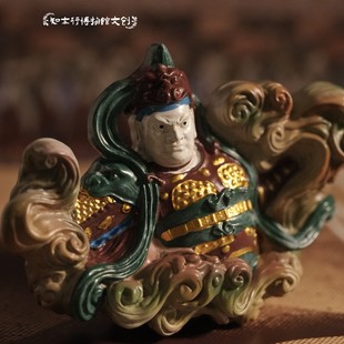 山西平遥双林寺韦驮彩塑文创冰箱贴立体磁吸文创礼品纪念品摆件