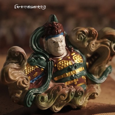 山西平遥双林寺韦驮彩塑冰箱贴