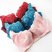 欧系列正品 75B75C75D刺绣薄棉杯大罩杯胸罩薄内衣女文胸 OA13358