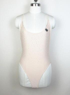 F21系列正品C-3-14-2-3露背贴钻吊带连体泳衣女仙149073