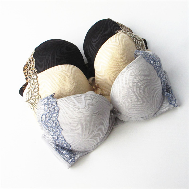 花边肩带薄杯胸罩内衣