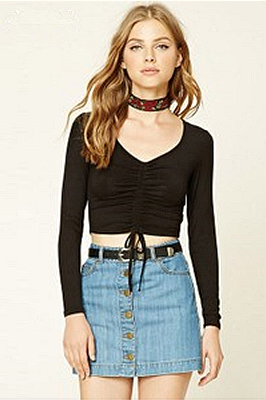 专柜F21系列正品抽绳长袖