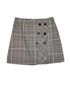 拉系列专柜正品英伦千鸟格直筒短裙校服制服半身裙春秋冬709D4018