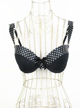 欧系列正品C-2-2-3-2波点薄模杯聚拢双排扣胸罩女内衣文胸RA23174