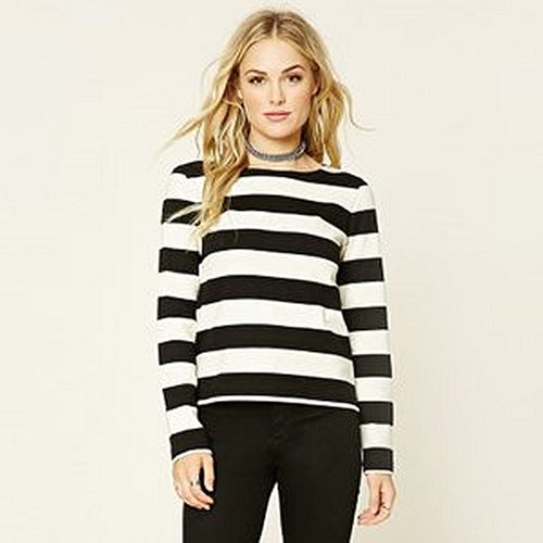 F21专柜正品宽松女针织衫秋冬238208
