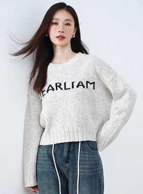 Mixblu麦斯兰专柜正品休闲宽松套头加厚短款毛衣女春秋冬BXA61122