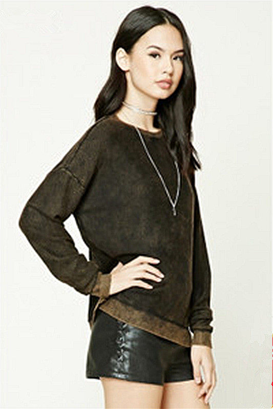 专柜正品圆领做旧风卫衣