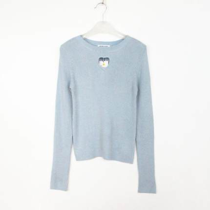 cache正品百搭修身圆领长袖春秋冬短款针织衫打底衫女22508050001