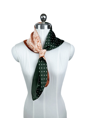 拉系列专柜正品撞色70*70大方巾丝巾围巾披肩男女春秋夏 91237170