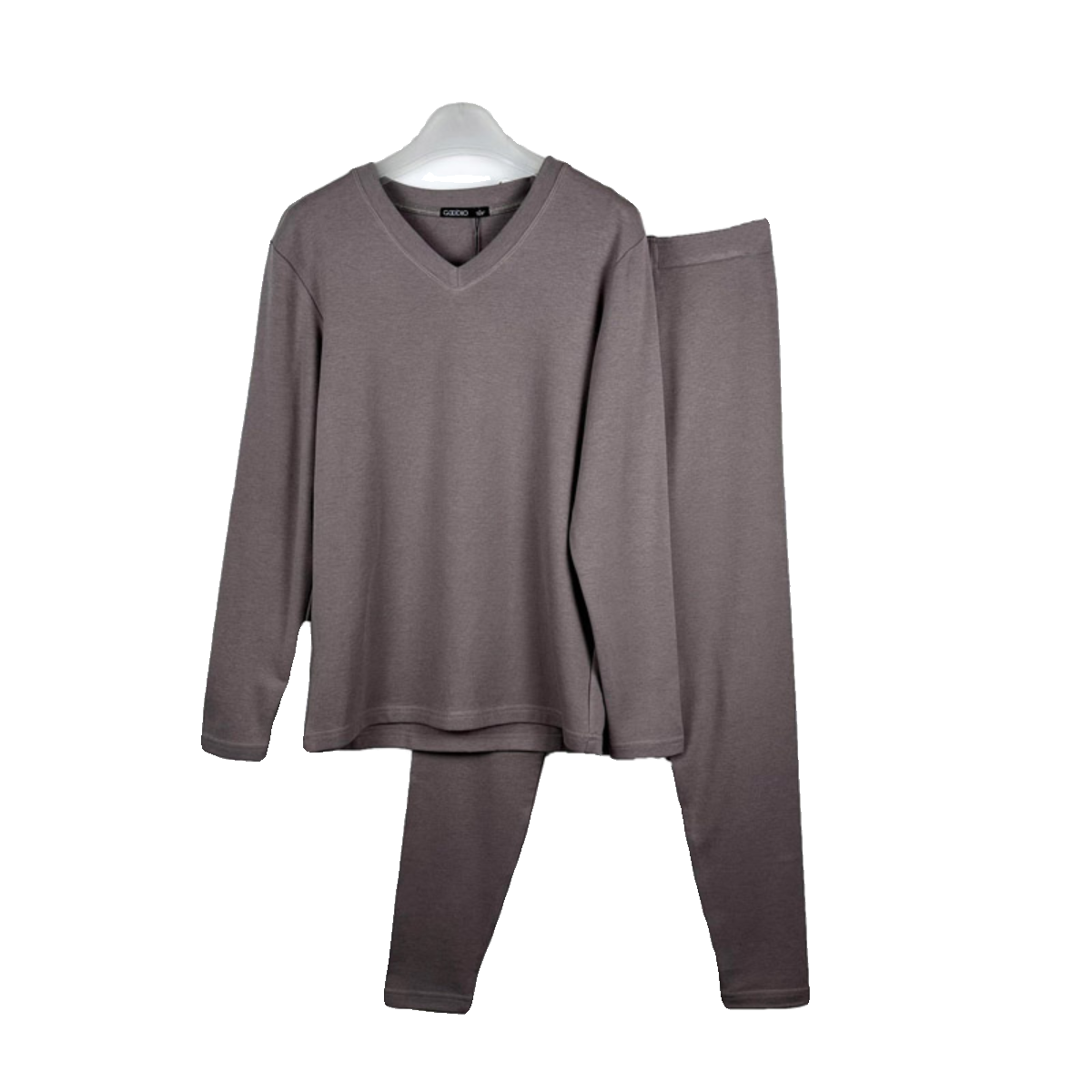 保暖套装长袖男V领秋衣秋裤加绒