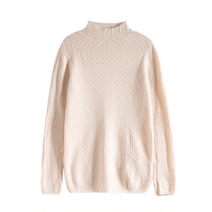 Mixblu麦斯兰专柜正品百搭纯色高领针织衫女打底衫春秋冬WW101211