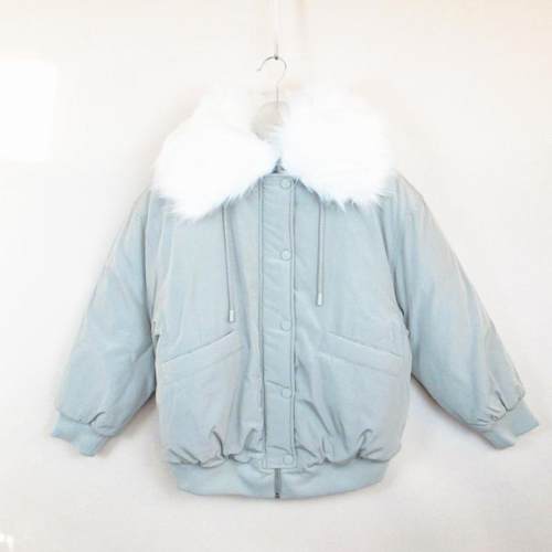 艾格夹棉短款清新棉衣棉服女