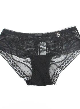 艾格伊品专柜正品性感透视低腰蕾丝三角裤底裤内内裤女 8E0771043