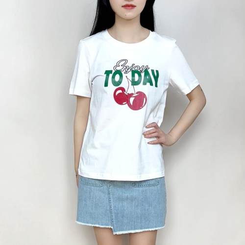 短袖休闲cache正品T恤上衣女