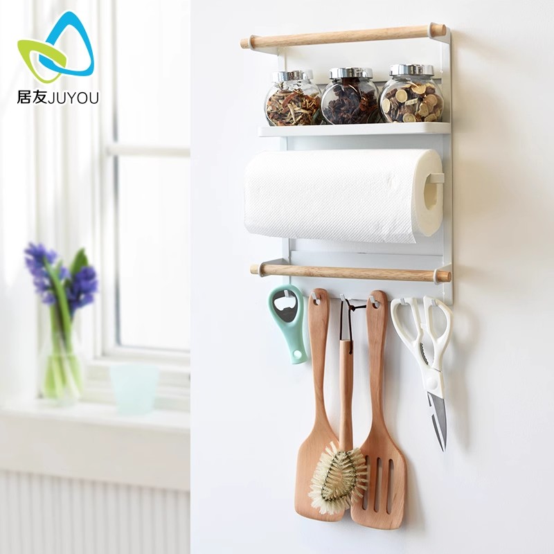 日式磁吸收纳厨房置物架