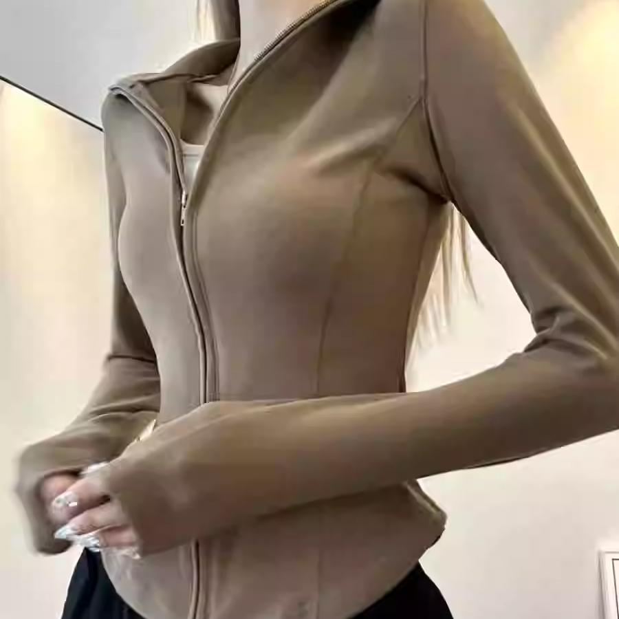 拉链内搭打底上衣高领卫衣T恤女