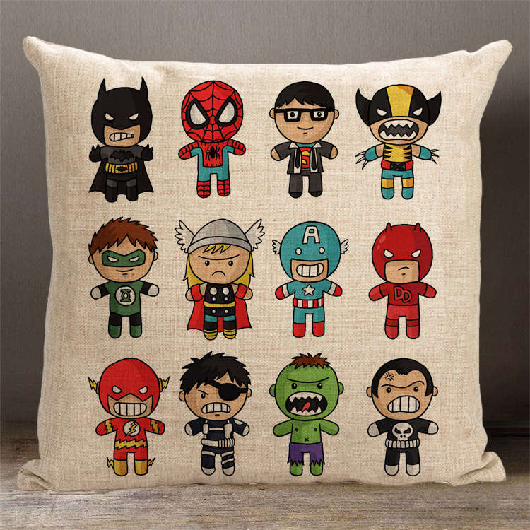 汽车沙发棉麻坐垫抱枕套