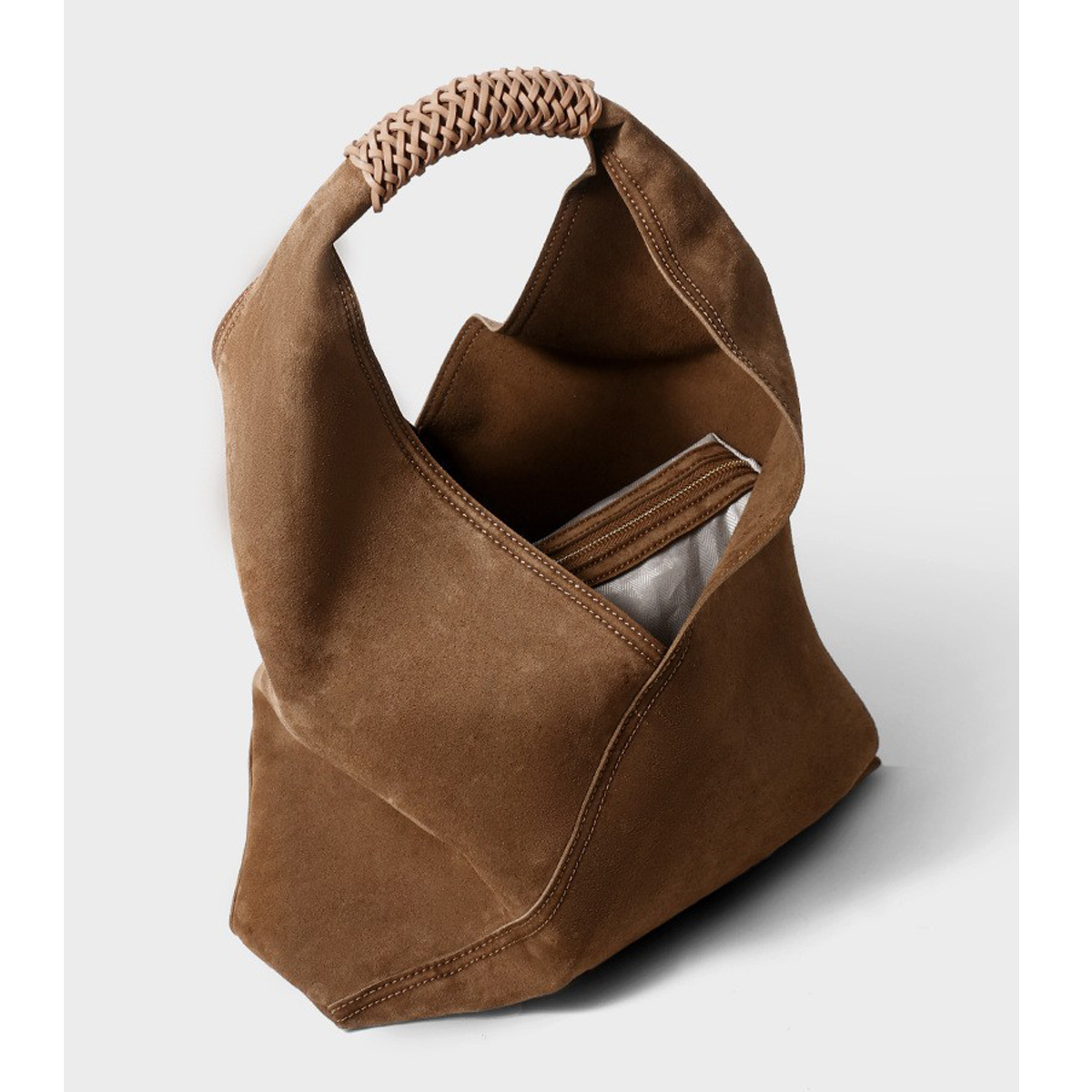 背心式磨砂牛皮子母托特hobo水桶