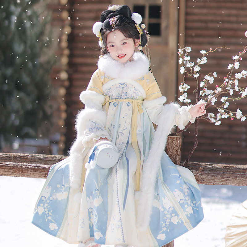 0001女童古风汉服套装