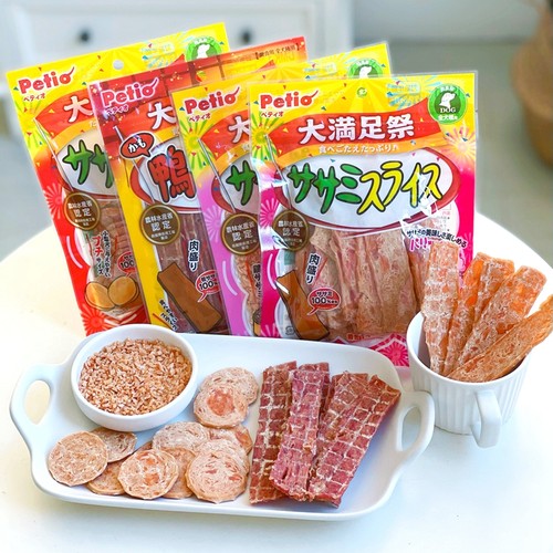 日本Petio鸡肉鸭肉片拌粮奖励