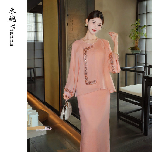 禾婉【东方新贵】新中式亚麻套装