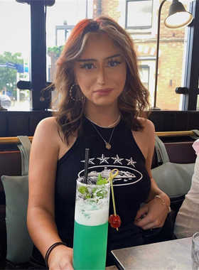 Corteiz恶魔岛基础印花修身显瘦女士款背心T恤美潮百搭无袖短袖