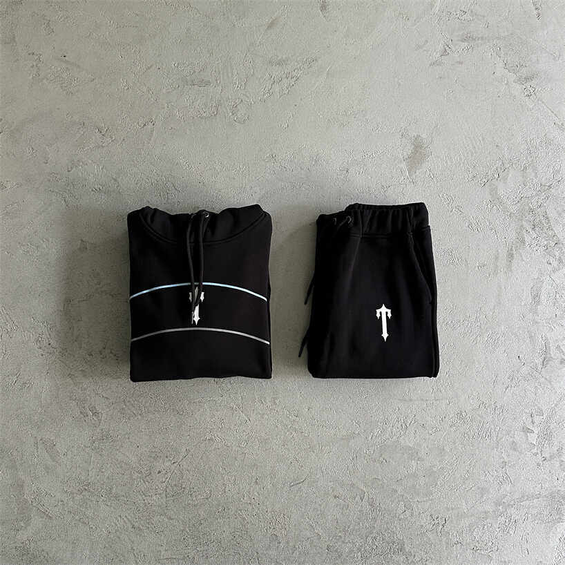 立领开衫套装黑色卫衣Trapstar