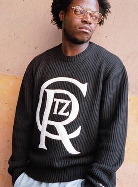 Corteiz 秋冬上新男女款时尚百搭套头衫流行高质量贴布针织衫毛衣