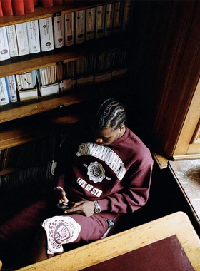 SYNA 秋季新款街头嘻哈印花男女卫衣高品质宽松休闲百搭运动短裤