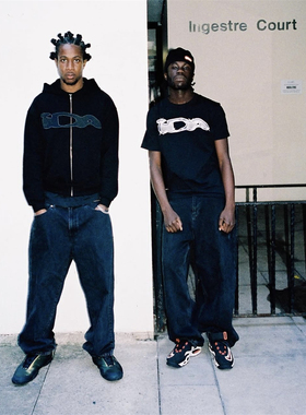 IDA 新款时尚街头嘻哈Drill风刺绣拉链连帽高品质流行外套男女款