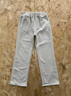 Derschutze 西部风格卫裤 western Jogger beige宽松休闲男女长裤