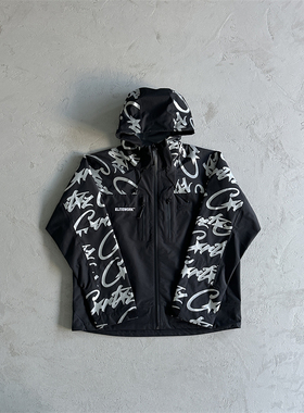 Corteiz Shell Jacket男士软壳防水反光冲锋衣CRTZ Reflective