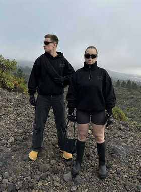 Broken Planet春季新品字母半拉链韩版宽松休闲百搭运动卫衣