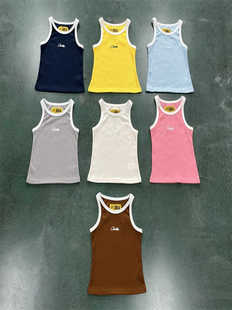 Corteiz欧美潮牌休闲凉爽透气圆领背心修身型打底跨栏打底衫女