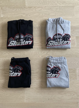 Trapstar Tiger Tracksuit男士老虎套装高质量保暖刺绣卫衣裤子