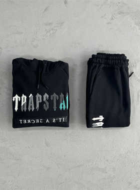 Trapstar  秋冬季时尚百搭男士卫衣短长裤套装高质量刺绣运动服